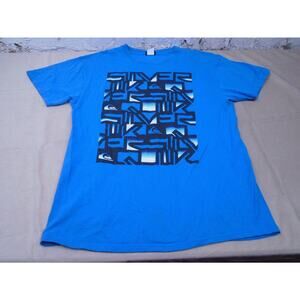 Vintage Y2K Quicksilver T Shirt Mens L Surf Beach 90s Skate Grunge Abstract